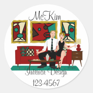 Adesivo Redondo Digs Swank