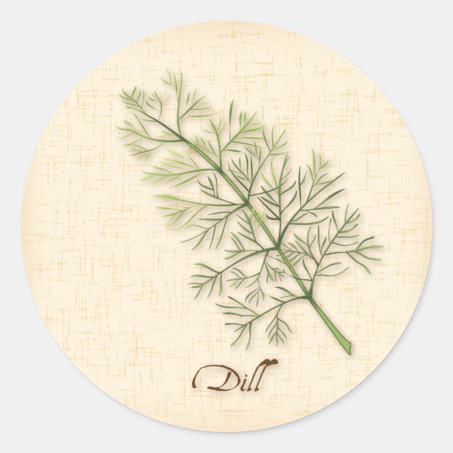 Adesivo Redondo Dill Herb Round Sticker (Frente)