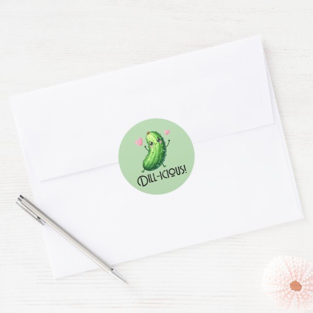 Adesivo Redondo Dill-icioso (Envelope)