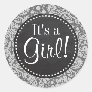 Adesivo Redondo Dim Cinza Damasco; Retro Quadro