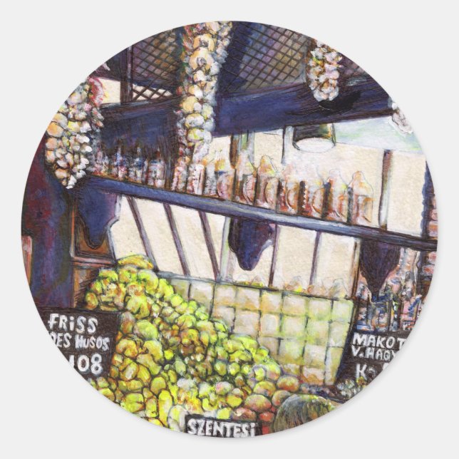 Adesivo Redondo Dimensões da curiosidade (Frente)