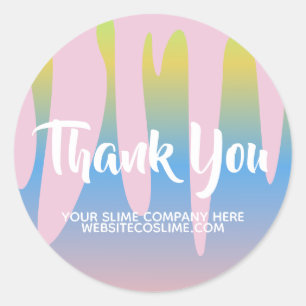 Adesivo Redondo Diminuição da marca da empresa Slimd Business