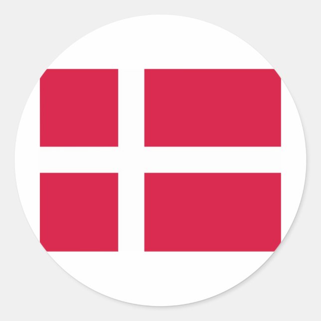 Adesivo Redondo Dinamarca (Frente)
