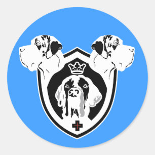 Adesivo Redondo Dinamarqueses da arma 3