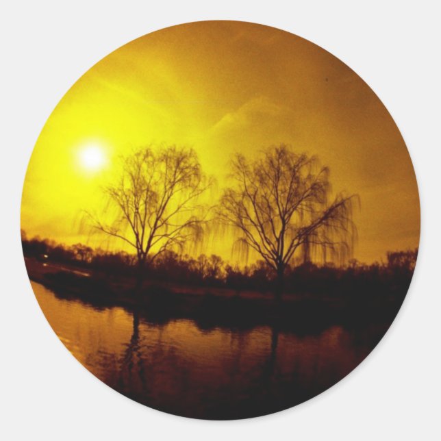 Adesivo Redondo Dine No Inferno (Frente)