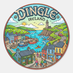 Adesivo Redondo Dingle Irlanda