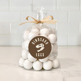 Adesivo Redondo Dino Dig Dinossauro, Escavação de Ovos