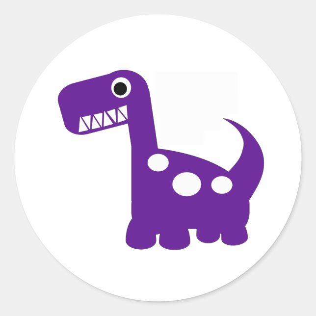 Adesivo Redondo Dino-mite Stickers (Frente)