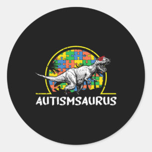 Adesivo Redondo Dino-saur Autismo Oferece Presentes Para Crianças