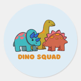 Adesivo Redondo Dino Sticker