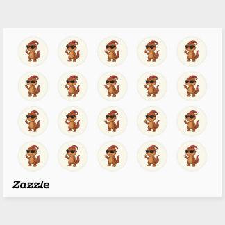Adesivo Redondo Dino Sticker Sheet – Kammli Cool Edition