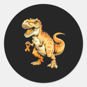 Adesivo Redondo Dinosaur Esclerose Múltipla Consciencialização Fit