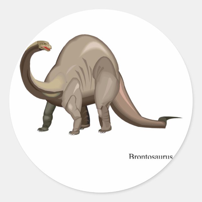 Adesivo Redondo Dinossaur Sticker (Frente)