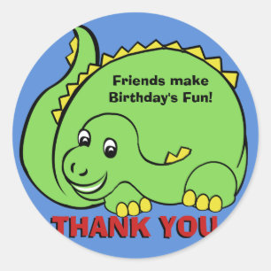 Adesivo Redondo Dinossauro