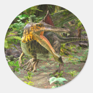 Adesivo Redondo Dinossauro Espinossauro