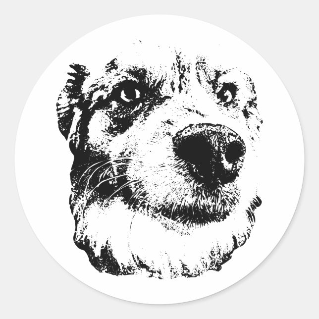 Adesivo Redondo Direita para Cima (Frente)