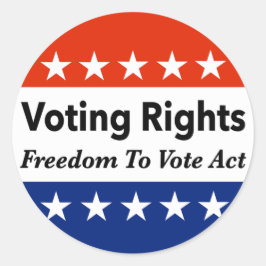 Adesivo Redondo Direito De Voto Direito À Liberdade De Voto