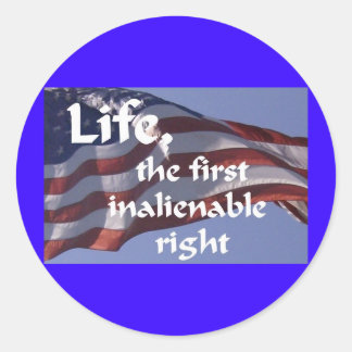 Adesivo Redondo Direito Inalienável