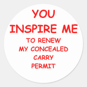 Adesivo Redondo direitos da arma