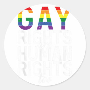 Adesivo Redondo Direitos dos Homossexuais são Direitos Humanos par