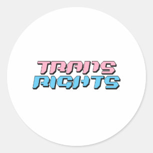 Adesivo Redondo Direitos Trans
