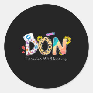 Adesivo Redondo Diretor De Enfermagem Diretor De Enfermagem