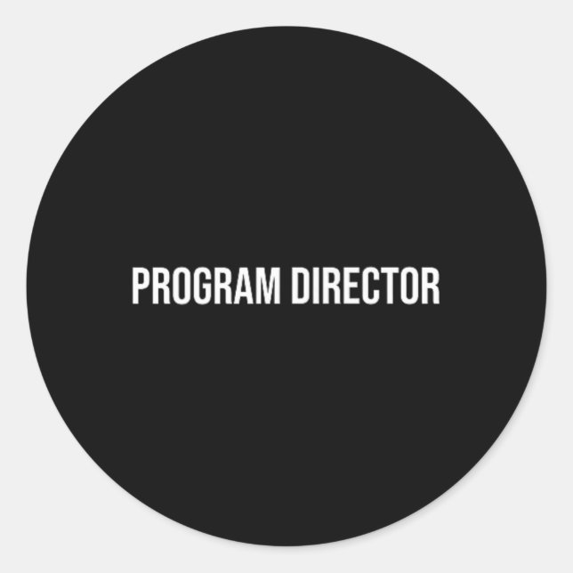 Adesivo Redondo Diretor de Programa Saúde Mental  (Frente)