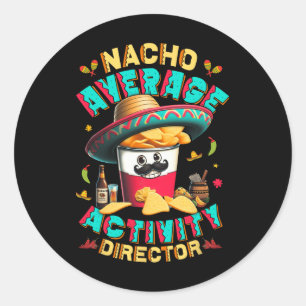 Adesivo Redondo Diretor Nacho Atividade Média Diretor Cinco De