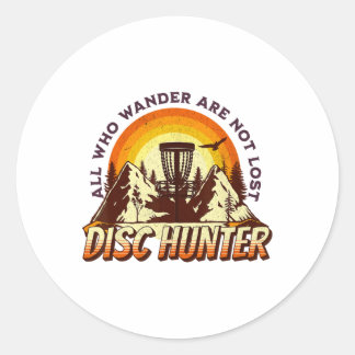 Adesivo Redondo Disc Hunter All Who Wander Are Not Lost Funny Disc