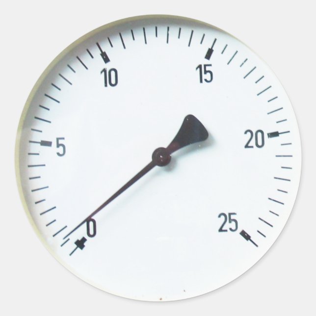 Adesivo Redondo Discagem por Discagem de Pressão a Vapor (Frente)