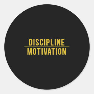 Adesivo Redondo Disciplina Sobre Motivação Musc De Hustle Workout