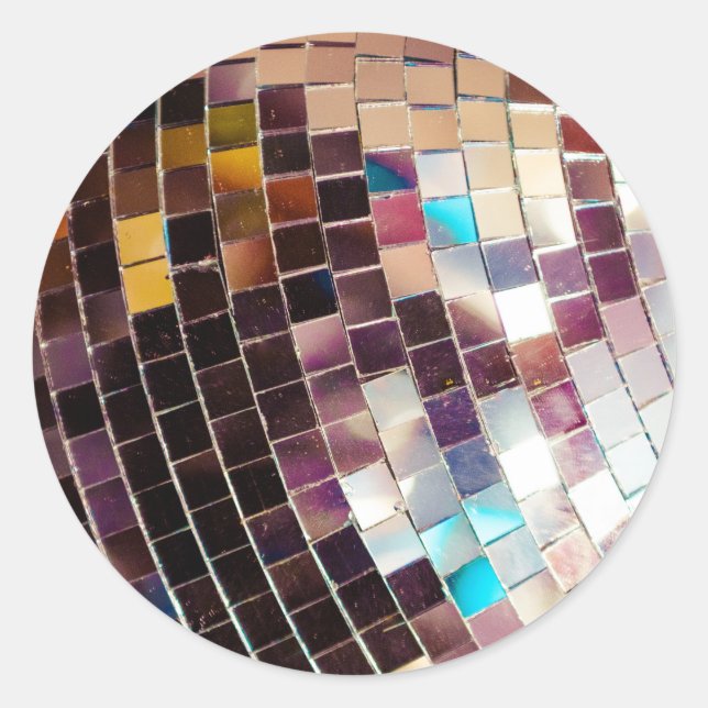 Adesivo Redondo Disco Ball (Frente)