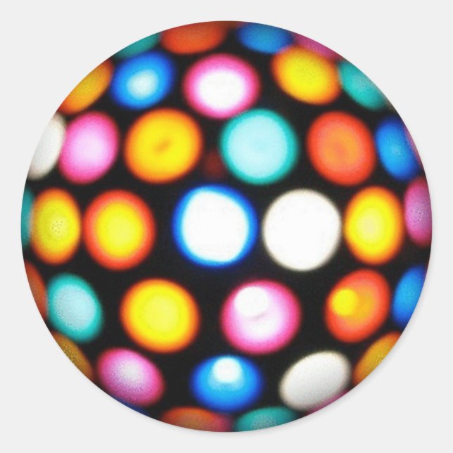 Adesivo Redondo Disco Ball Sticker (Frente)