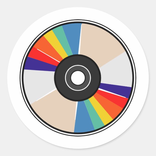 Adesivo Redondo Disco compacto (Frente)