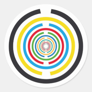 Adesivo Redondo Disco de vitalidade Lakhovsky, antena MWO Tesla, e