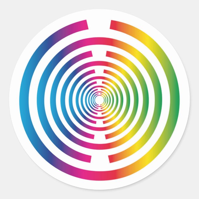 Adesivo Redondo Disco de vitalidade Lakhovsky, antena MWO Tesla, e (Frente)