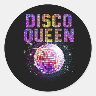 Adesivo Redondo Disco Queen Art Para Mulheres Meninas Funk Music D