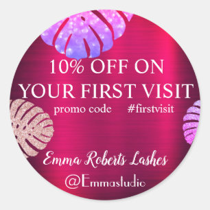 Adesivo Redondo Discount Venda Oferta Clássica Round Sticker