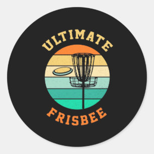 Adesivo Redondo Disk Golf Ultimate Frisbee
