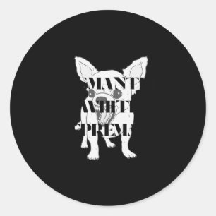 Adesivo Redondo Dismantle White Supremacy Sticker