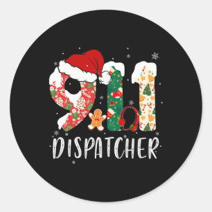 Adesivo Redondo Dispatcher Natal 911