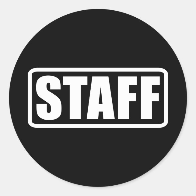 Adesivo Redondo Dispositivo de Tripulação de Segurança do Funciona (Frente)