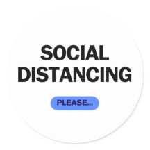 "Distanciamento Social Por Favor" Divertido Covid