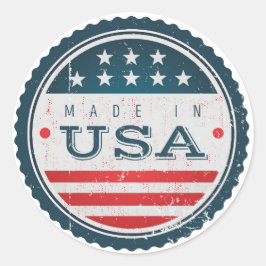 Adesivo Redondo Distante fabricado no USA Sticker