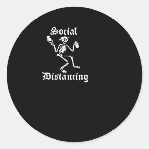 Adesivo Redondo Distorção de Distorção Social