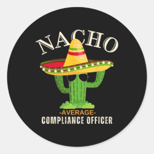 Adesivo Redondo Dito Engraçado Antigo Nacho Cumprimento Médio Ofi