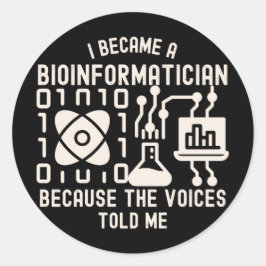 Adesivo Redondo Ditos de Bioinformática, Phd em Bioinformática8