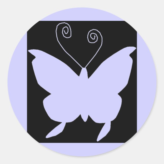 Adesivo Redondo Diva Butterfly (Frente)