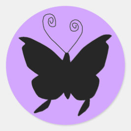 Adesivo Redondo Diva Butterfly