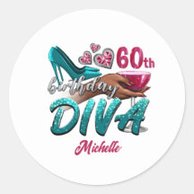 Diva Preta Afro-Americana do 60º Aniversário Perso
